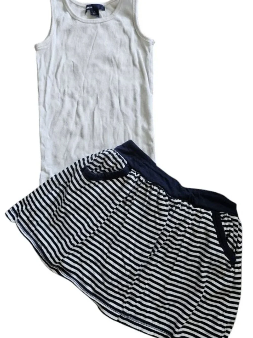 GAP white ribbed